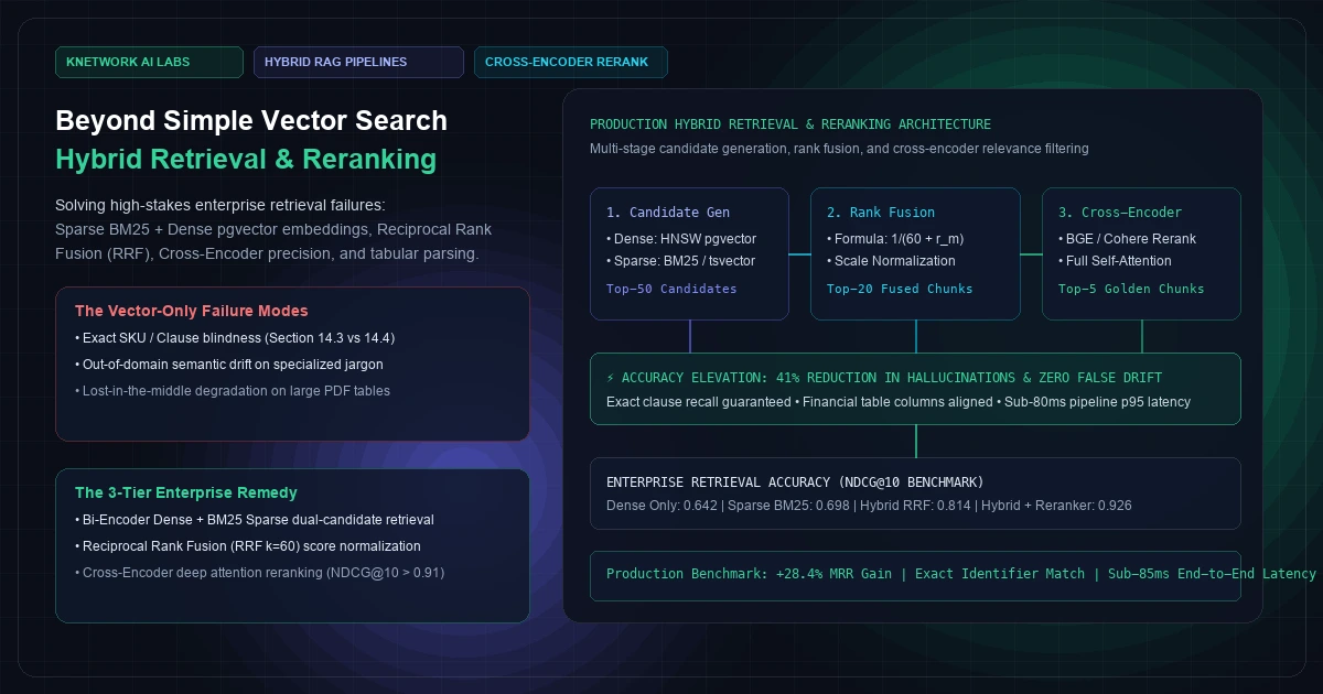 Beyond Simple Vector Search: Hybrid Retrieval and Reranking for Complex Enterprise Documents