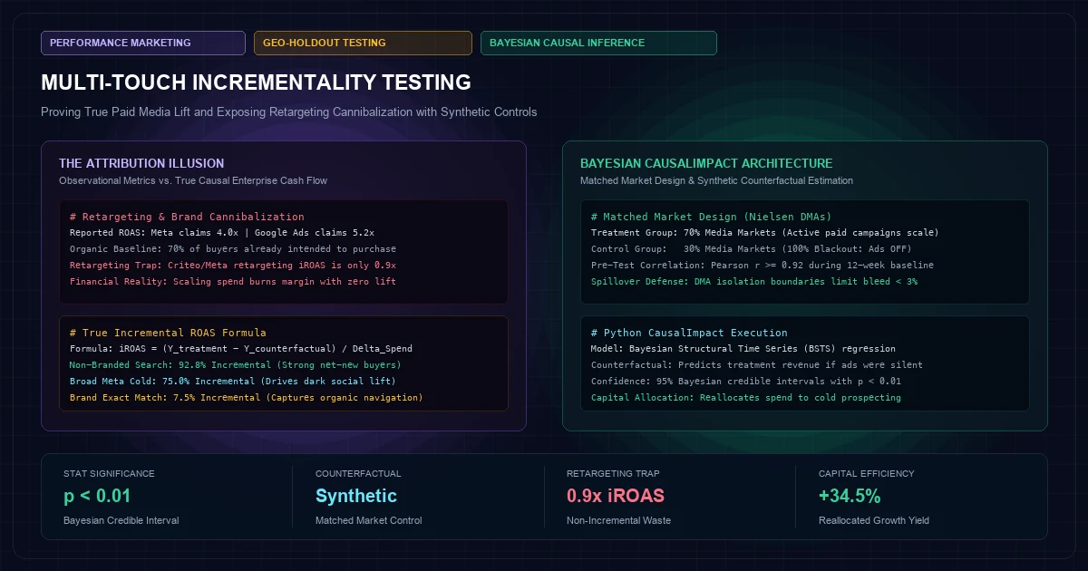 Multi-Touch Incrementality Testing: Proving True Paid Media Lift with Geo-Holdout Tests