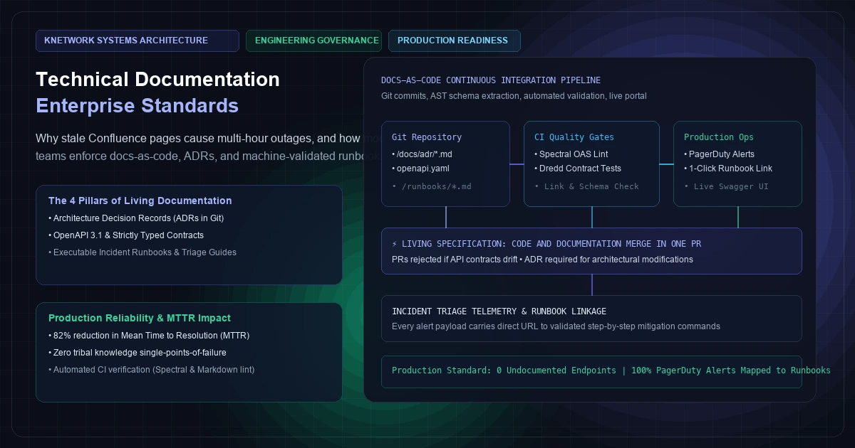 From Handover to Production: The Technical Documentation Standards Every Enterprise Backend Needs